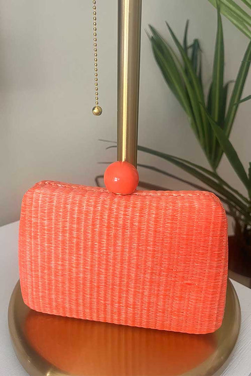 Bolso Rafia Naranja