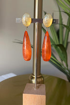 Pendientes Gota Naranja